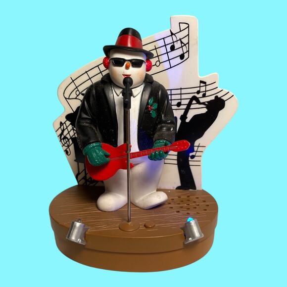 Santa's Best Signature Musical Ornament Snowman In Raybans Singing I’m A Snowman - Picture 1 of 14